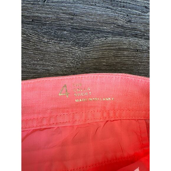 Lilly Pulitzer Calla Shorts size 4 100% linen - Picture 3 of 3